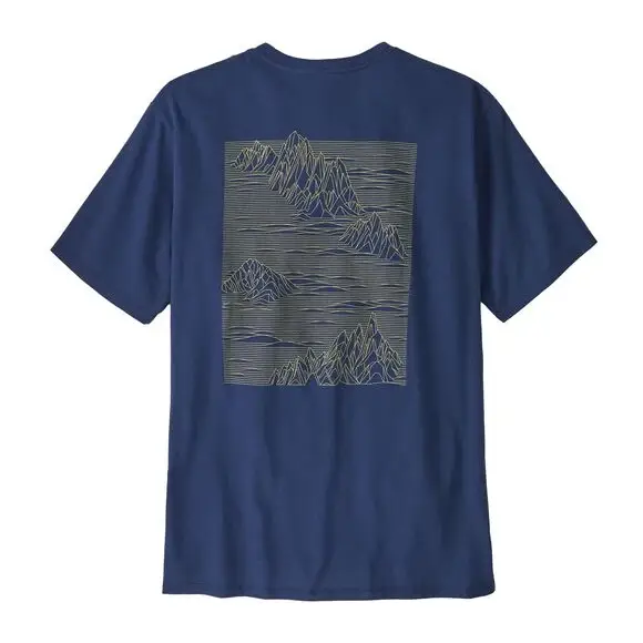 Popularny Koszulka Patagonia Strataspire Responsibili-Tee Clement Blue