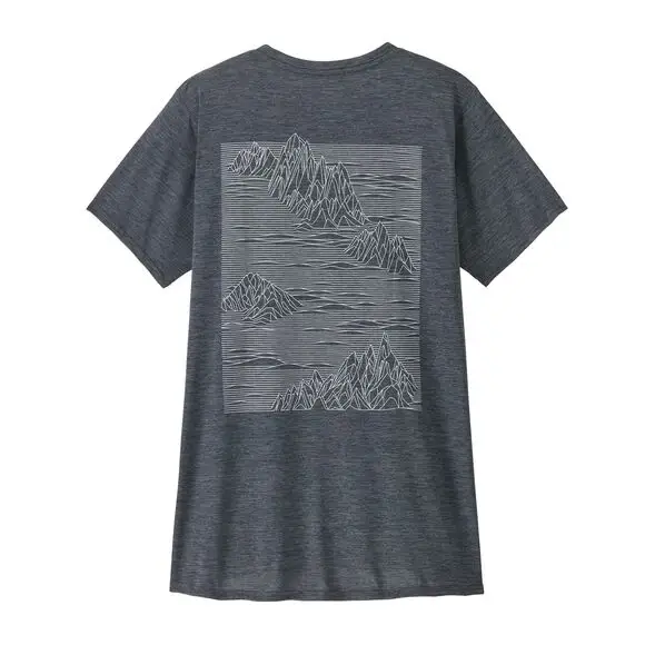 Najlepsza cena Koszulka damska Patagonia Cap Cool Daily Graphic Shirt Strataspire Smolder Blue