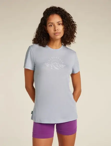 Dodaj do koszyka Koszulka damska Icebreaker Merino 150 Tech Lite Sunrise Sumit Grey Quartz