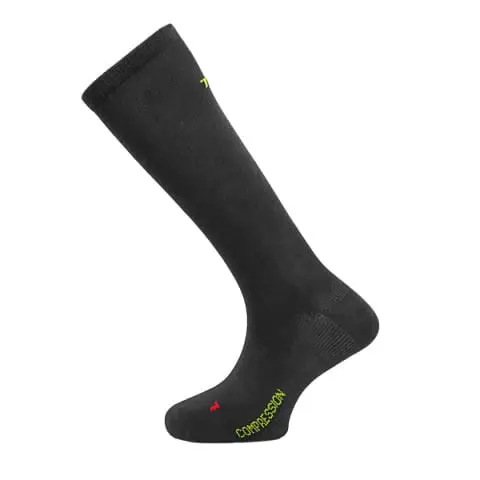 Skarpety narciarskie TEKO ecoSKI 1.0 Merino Wool Ski Pro Compression Socks Black Bezpieczne zakupy