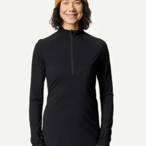 Damska koszulka Houdini Desoli Light Half Zip True Black Ekspresowa dostawa