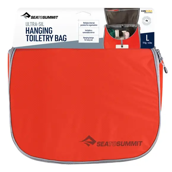 Rabat Kosmetyczka Sea To Summit Ultra-Sil Hanging Toiletry Bag Large Spicy Orange
