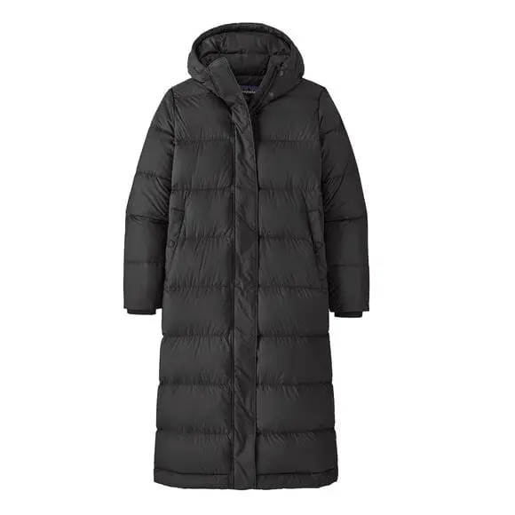Super okazja Parka damska Patagonia Silent Down Long Parka - Black