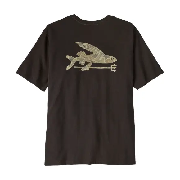 Szybka dostawa Koszulka męska Patagonia Responsibili-Tee Flying Fish Den Brown: Coastal Edge