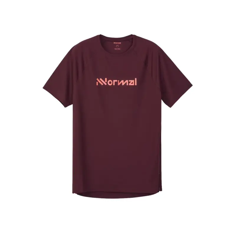 Okazja Koszulka do biegania męska NNormal Race T-shirt 02 Burgundy