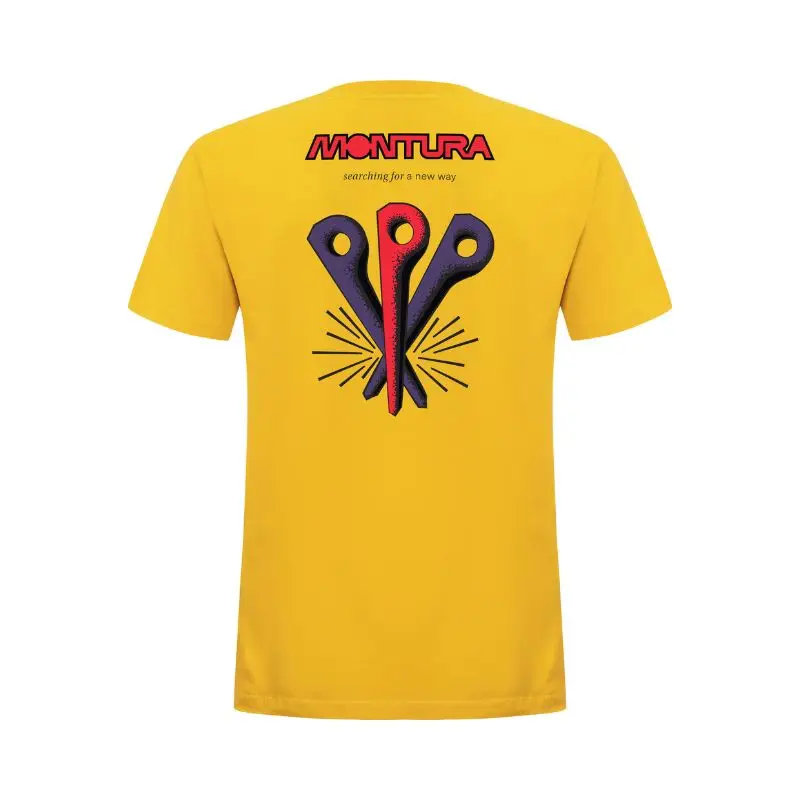 Koszulka męska Montura Pitons T-Shirt Mustard Bezpieczna płatność