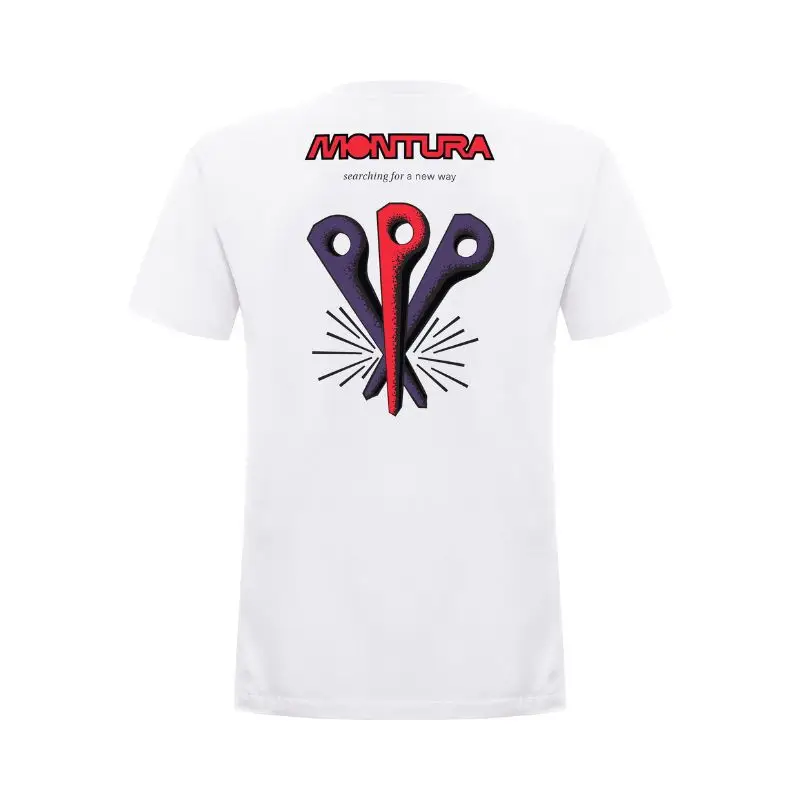 Koszulka męska Montura Pitons T-Shirt White Wysoka jakość