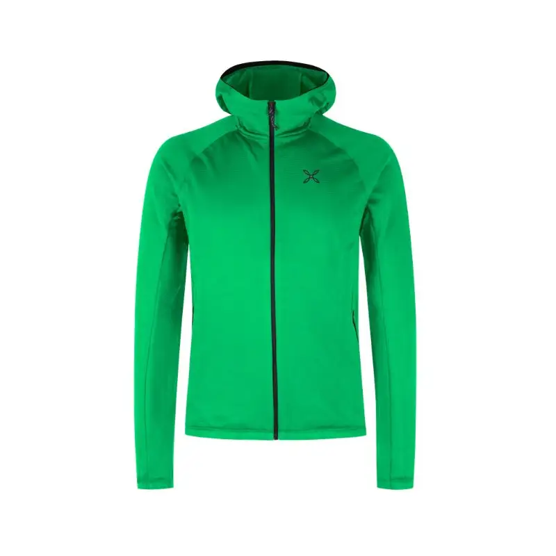 Bluza polarowa męska Montura Fadis Grid Hooded Maglia Vibe Green Nowy