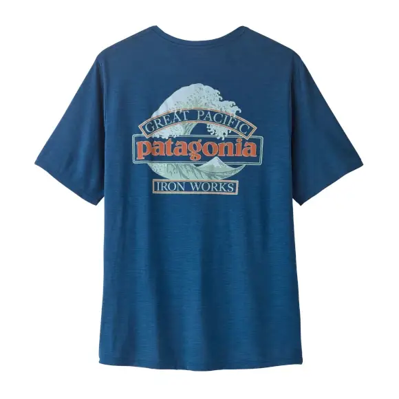 Oferta Koszulka szybkoschnąca Patagonia Capilene Cool Daily Shirt Great Waves Clement Blue Light Clement Blue X-Dye