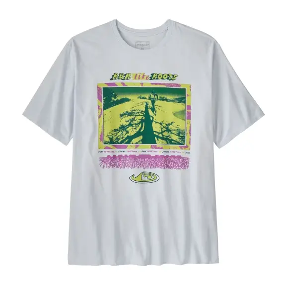 Dodaj do koszyka Koszulka męska Patagonia Run Like Roots Responsibili-Tee White