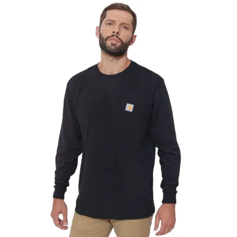 Hit cenowy Koszulka Carhartt Dearborn Loose LS T-Shirt Black