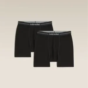 Bokserki termoaktywne męskie Icebreaker Merino 150 Anatomica Black Taniej