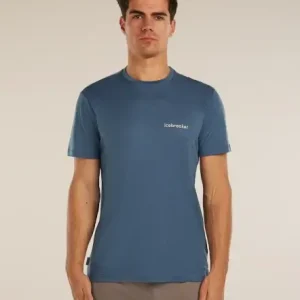 Koszulka męska Icebreaker Merino 150 Tech Lite IB Wordmark Dawn Darmowy zwrot