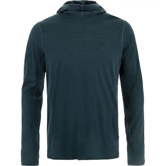Promocja Bluza trekkingowa męska Fjallraven Abisko Wool Hoodie Dark Navy