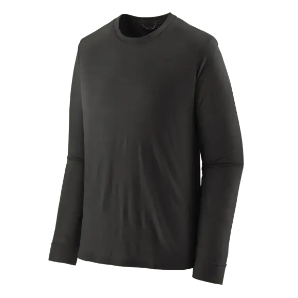 Koszulka męska z długim rękawem Patagonia Capilene Cool Merino Black Zniżka