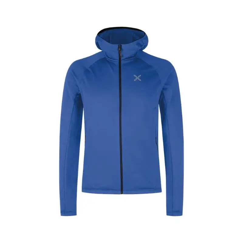 Szybka wysyłka Bluza polarowa męska Montura Fadis Grid Hooded Maglia B. Blue