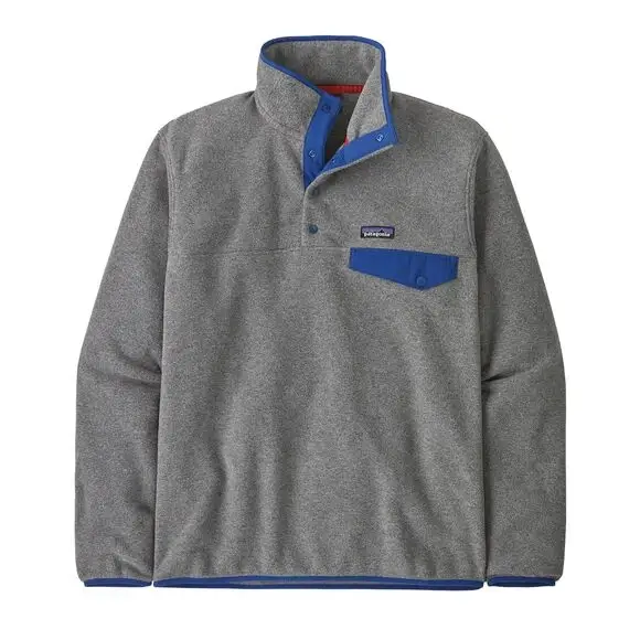 Bluza Patagonia Lightweight Synchilla Snap-T Fleece Pullover Nickel w/Clement Blue Premium