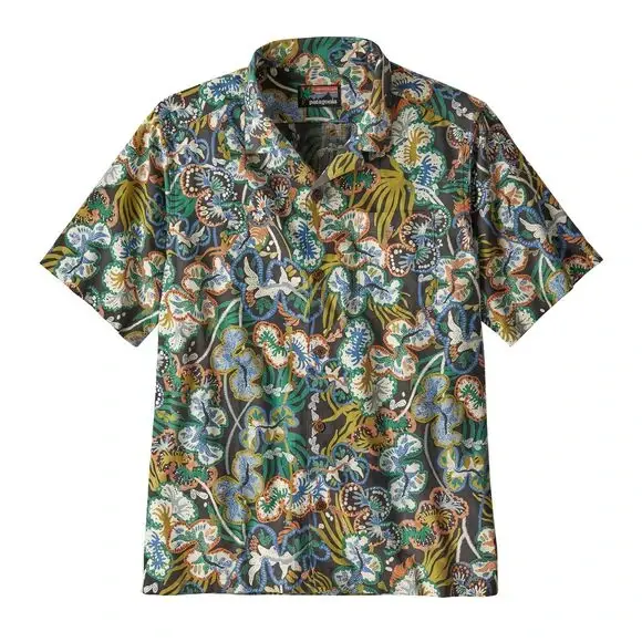 Męska koszula letnia Patagonia Tidal Threads Camp Shirt Undersea Ink Black Rabat