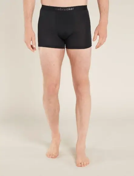 Premium Bokserki z mieszanki wełny merino 125 Cool-Lite Anatomica Black