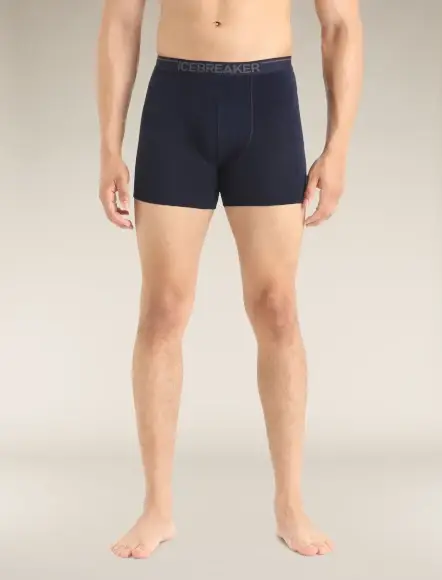 Darmowy zwrot Bokserki merino Icebreaker Anatomica Boxers Midnight Navy
