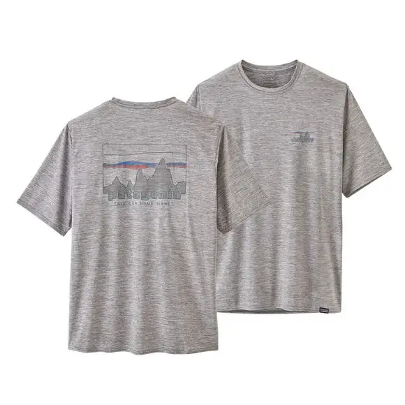 Premium Koszulka męska Patagonia Cap Cool Daily Graphic Shirt '73 Skyline Feather Grey