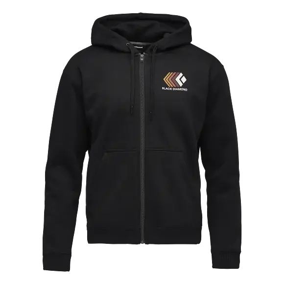 Bluza Black Diamond Faded Full Zip Hoody Black Premium