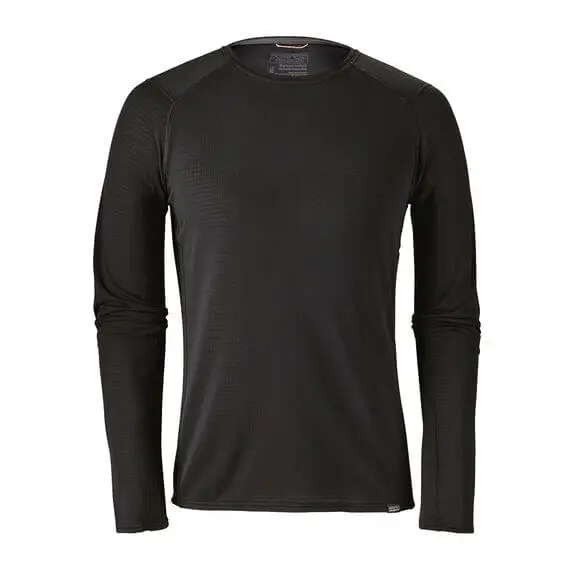Nie przegap Koszulka Patagonia Capilene Thermal Weight Crew Black
