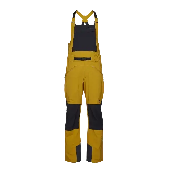 Spodnie narciarskie męskie Black Diamond Recon Stretch Bibs Amber-Black Łatwy zwrot
