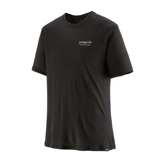 Ekspresowa dostawa Koszulka merino Patagonia Capilene Cool Merino Graphic Shirt Black