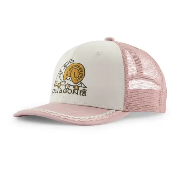 Czapka z daszkiem dziecięca Patagonia Kids Trucker Hat Nature's Pace: Birch White Rabat