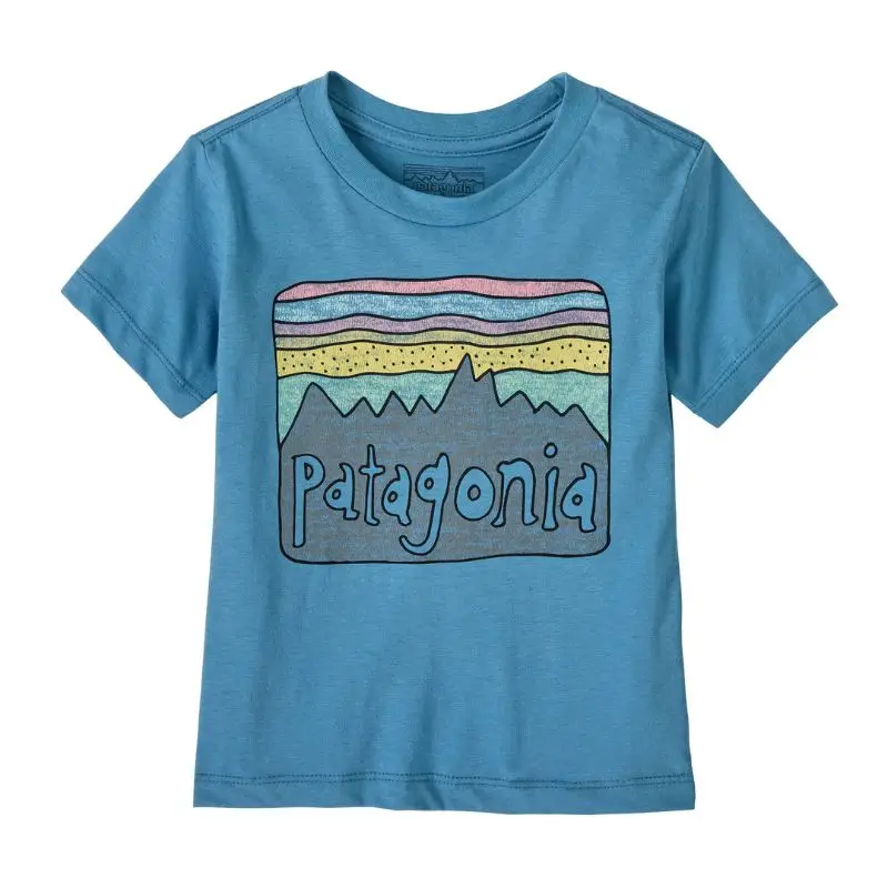 Nowość Koszulka dla dzieci Patagonia Baby Fitz Roy Skies T-Shirt Shore Blue