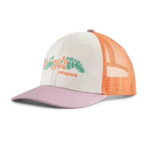 Czapka z daszkiem dziecięca Patagonia Kids Trucker Hat Friend Lei: White Premium