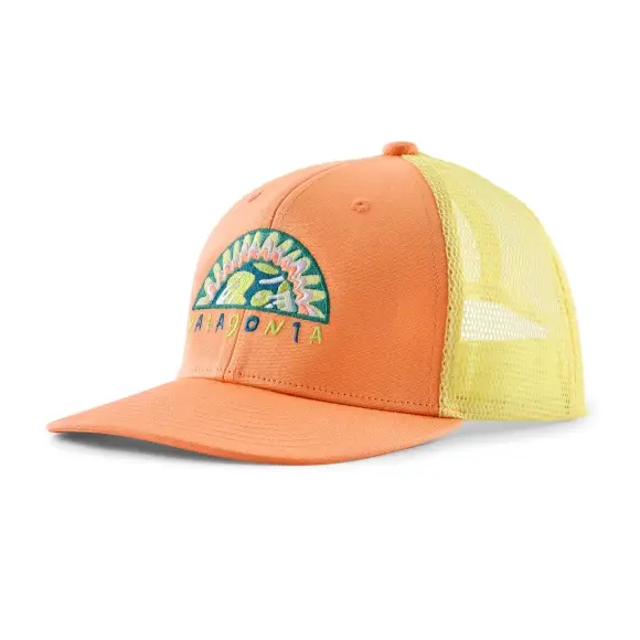 Bestseller Dziecięca czapka z daszkiem Patagonia Kids Trucker Hat Kids Planet: Peach Sherbet