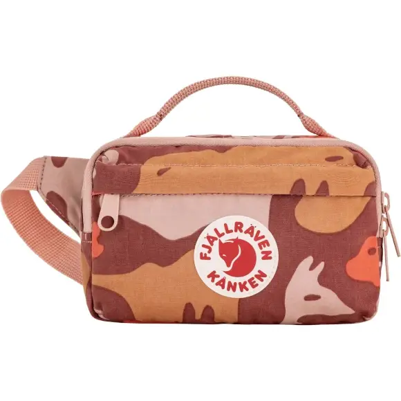 Saszetka Fjallraven Kanken Graphics Hip Pack Mini Chalk Rose-Hidden Animals Oferta limitowana