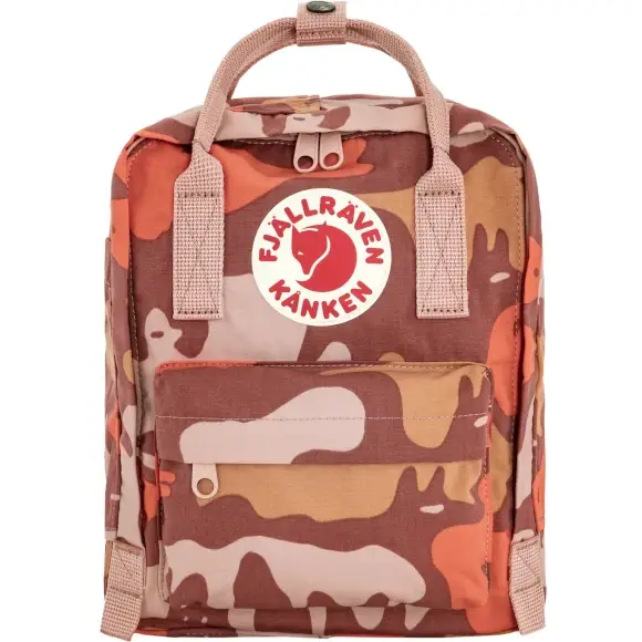 Premium Plecak Fjallraven Kanken Graphics Mini Chalk Rose-Hidden Animals