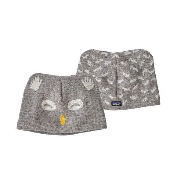 Do wyczerpania zapasów Dziecięca czapka Patagonia Baby Animal Friends Beanie Bear Drifter Grey