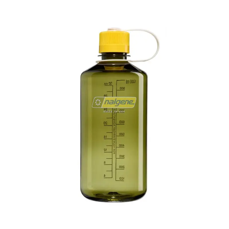 Butelka turystyczna Nalgene 32 oz Narrow Mouth Sustain Water Bottle Oil Green w/Freesia Premium