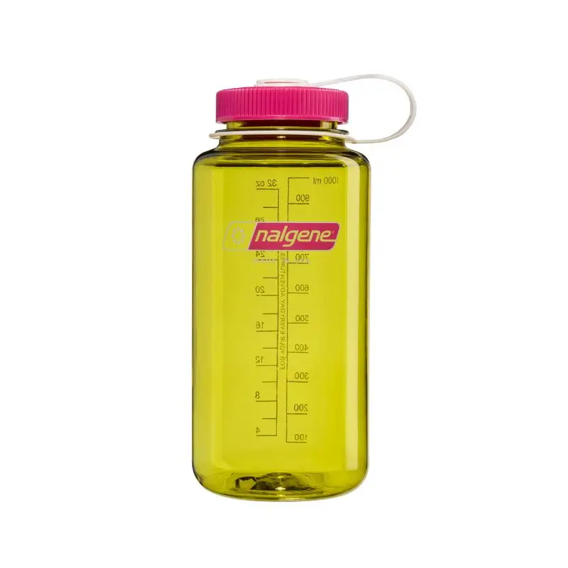 Butelka turystyczna Nalgene 32 oz Wide Mouth Sustain Water Bottle Endive w/Fuchsia Purple Bestseller