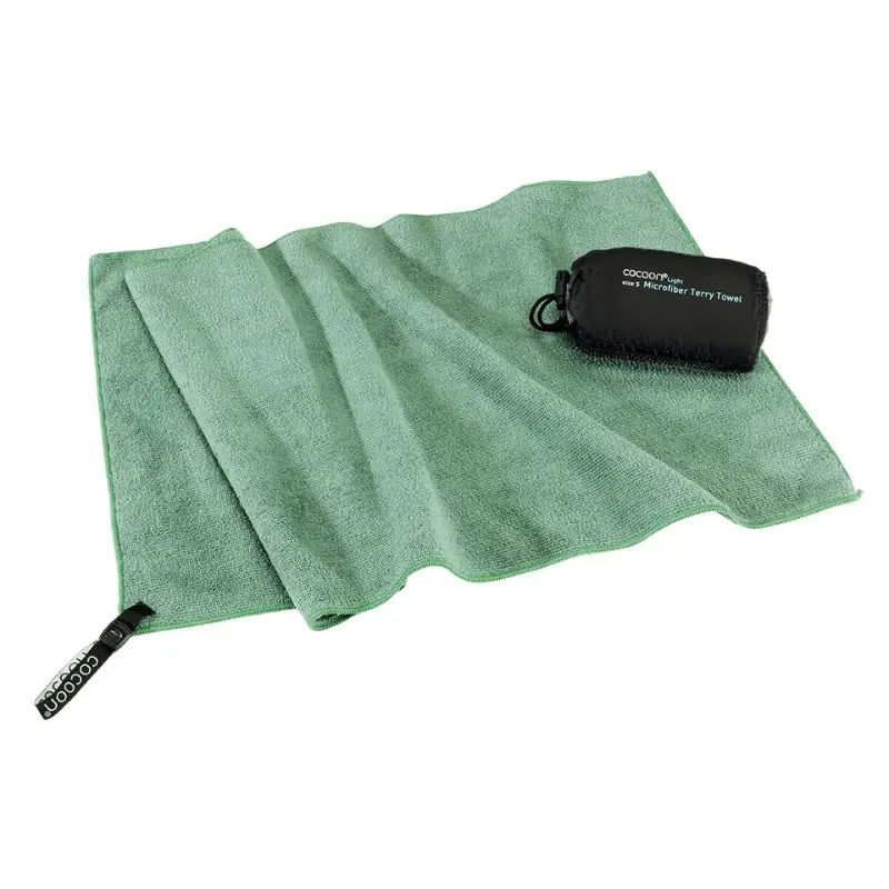 Darmowy zwrot Ręcznik szybkoschnący Cocoon Terry Towel Light - Bamboo Green