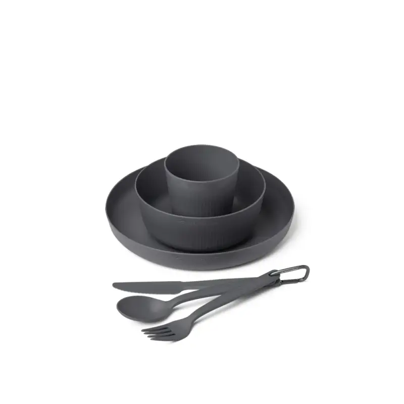 Zestaw naczyń turystycznych Sea to Summit Camp Dinnerware Set 6P Charcoal Bezpieczna płatność