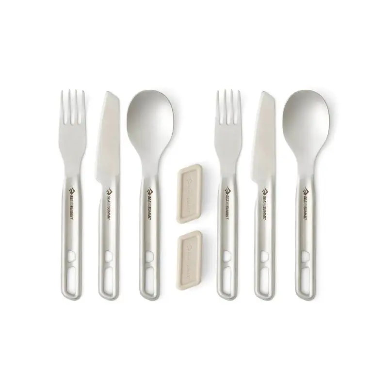 Sztućce turystyczne Sea to Summit Lightweight Detour Stainless Steel Cutlery Set 6P Do wyczerpania zapasów