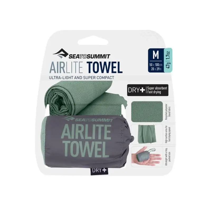 Ręcznik szybkoschnący Sea To Summit Airlite Towel Medium Sage Obniżka ceny