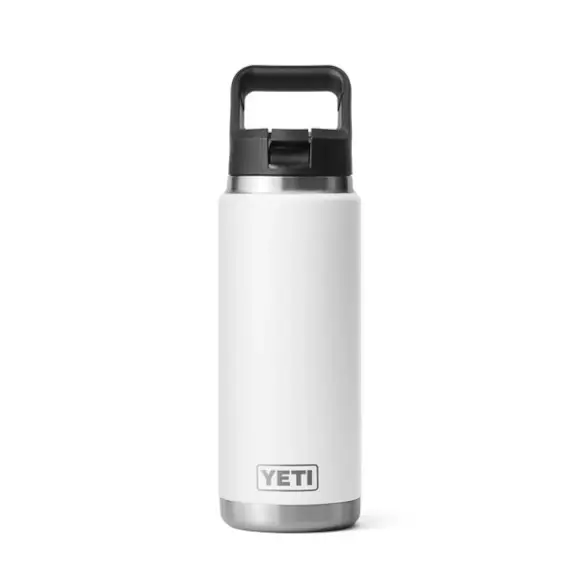 Łatwy zwrot Butelka termiczna Yeti Rambler Straw Bottle 769 ml White