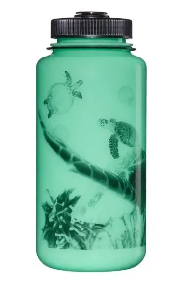Oferta czasowa Butelka Nalgene 32 oz Wide Mouth Sustain Water Bottle Glow w/Black Turtle