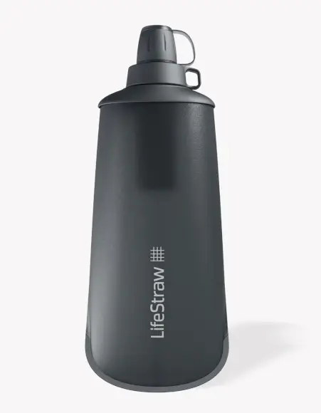 Wysoka jakość Butelka filtrująca LifeStraw Peak Series Squeeze 1L Dark Gray