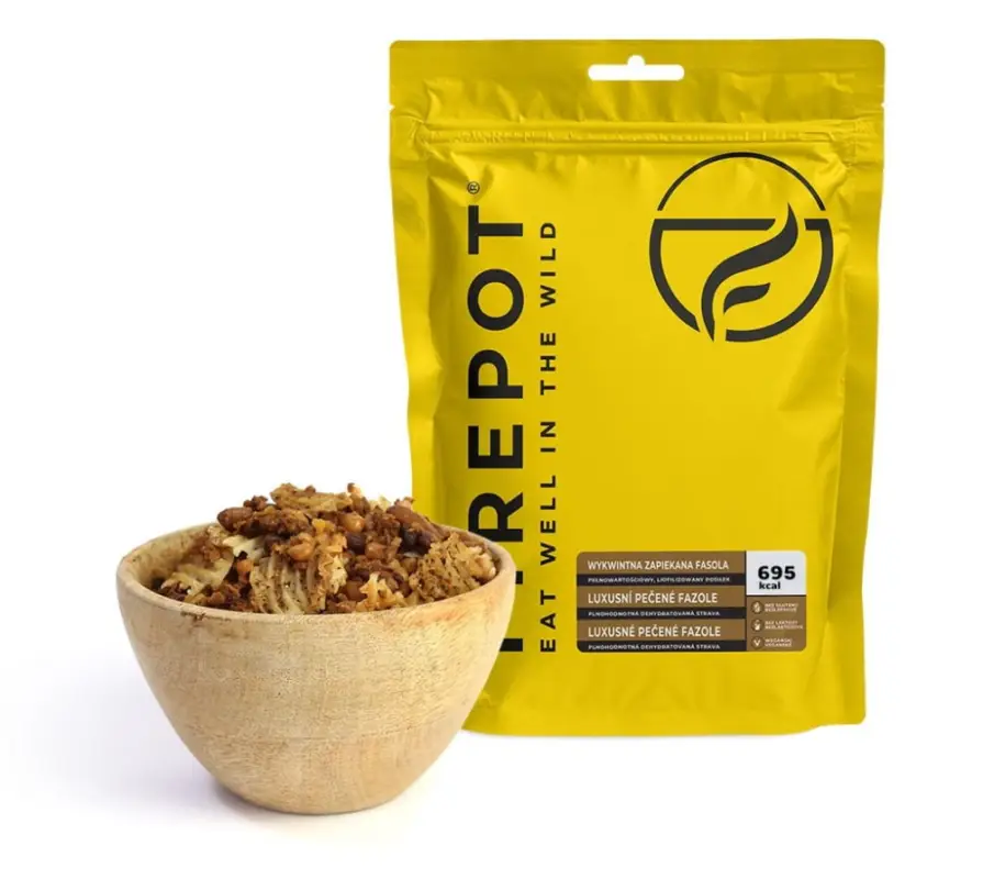 Ostatnie sztuki Danie liofilizowane Wykwintna zapiekana fasola XL, 200g FIREPOT