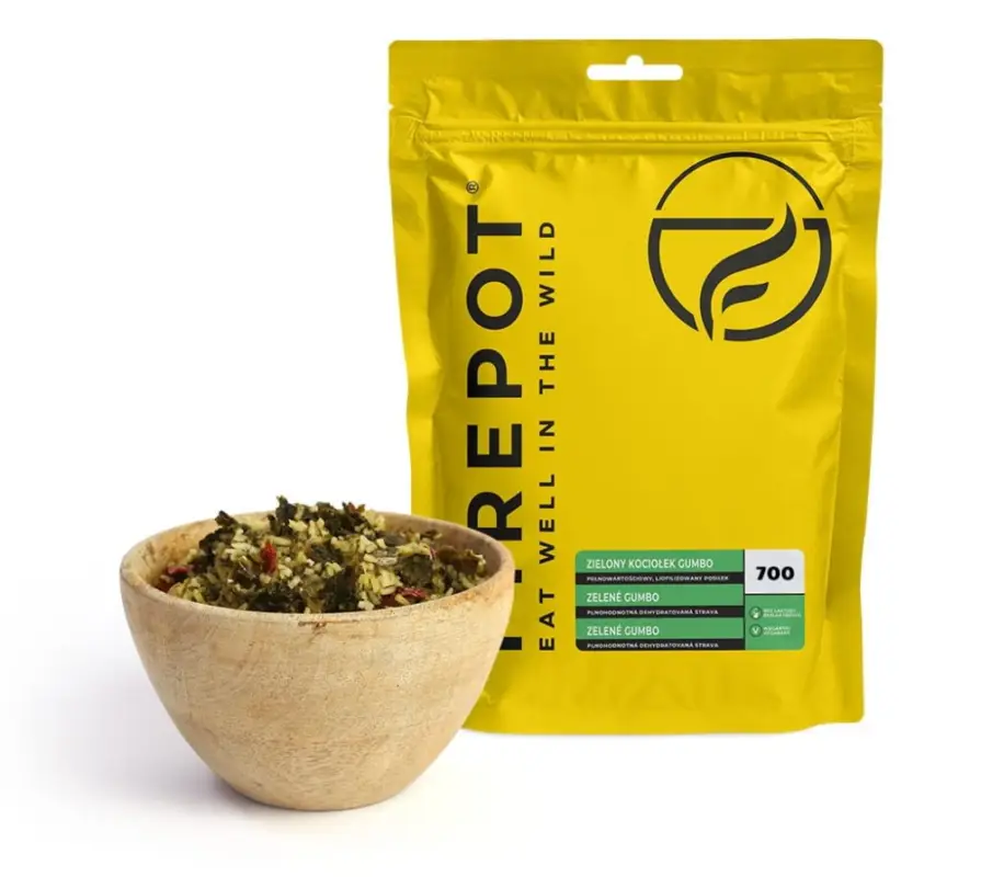Bestseller Danie liofilizowane Zielony Kociołek Gumbo XL 165g FIREPOT