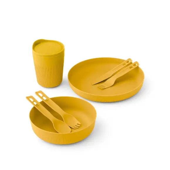 Hit sprzedaży Zestaw obiadowy Sea To Summit Passage Dinnerware Set 1p 7pcs Yellow