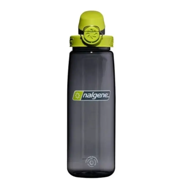 Butelka Nalgene 24 oz On The Fly Lock-Top Sustain Bottle Characoal w/ Lime Cap Obniżka ceny