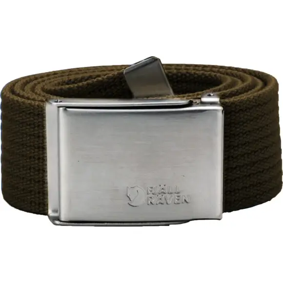 Popularny Pasek do spodni Fjallraven Canvas Belt Dark Olive